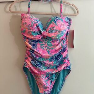 NWT Lilly Pulitzer Flamenco One-Piece Bathing Suit